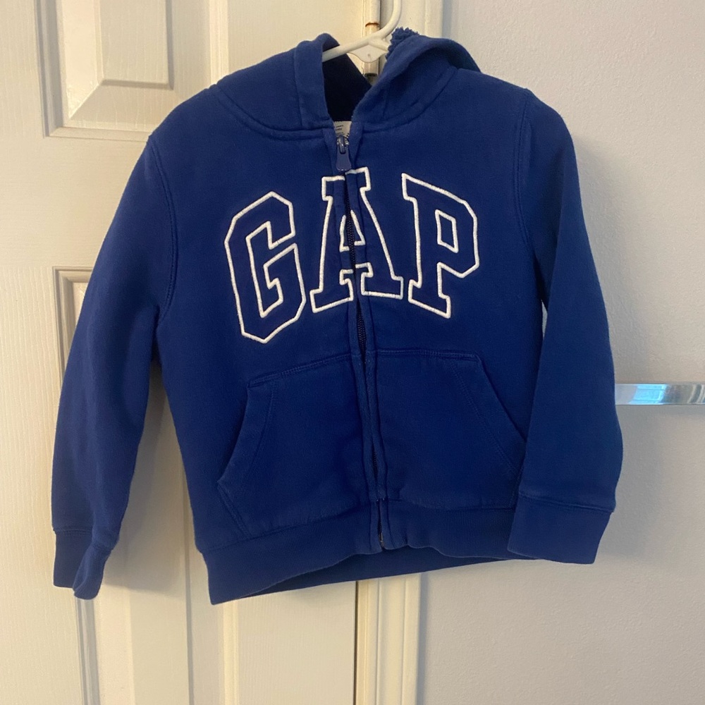 GAP Blue Zip-Up Hoodie Sweatshirt